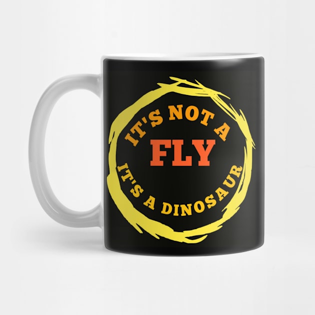 It's not a fly it's a dinosaur t-shirt by Makkour